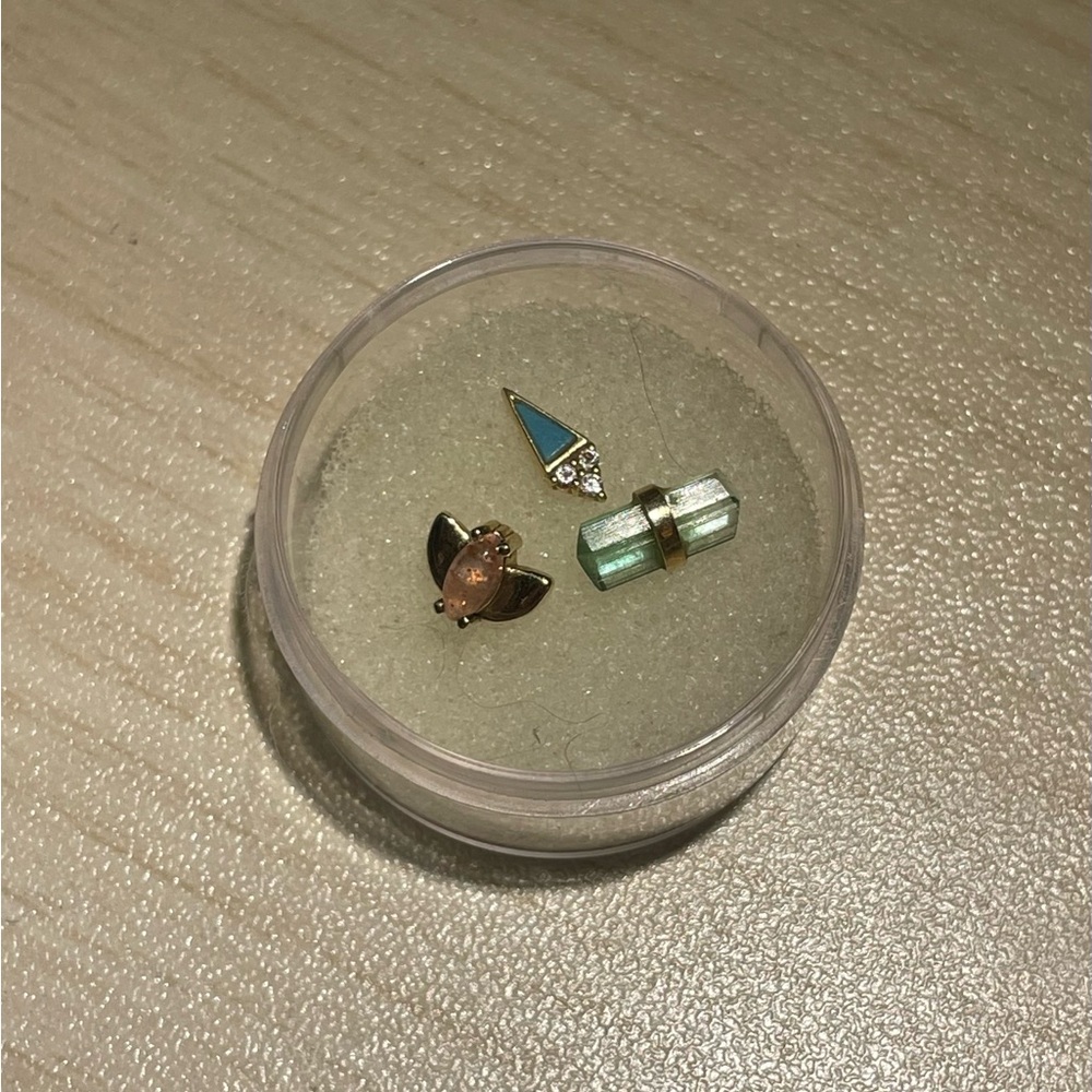 BVLA- rose cabochon, blue turquoise